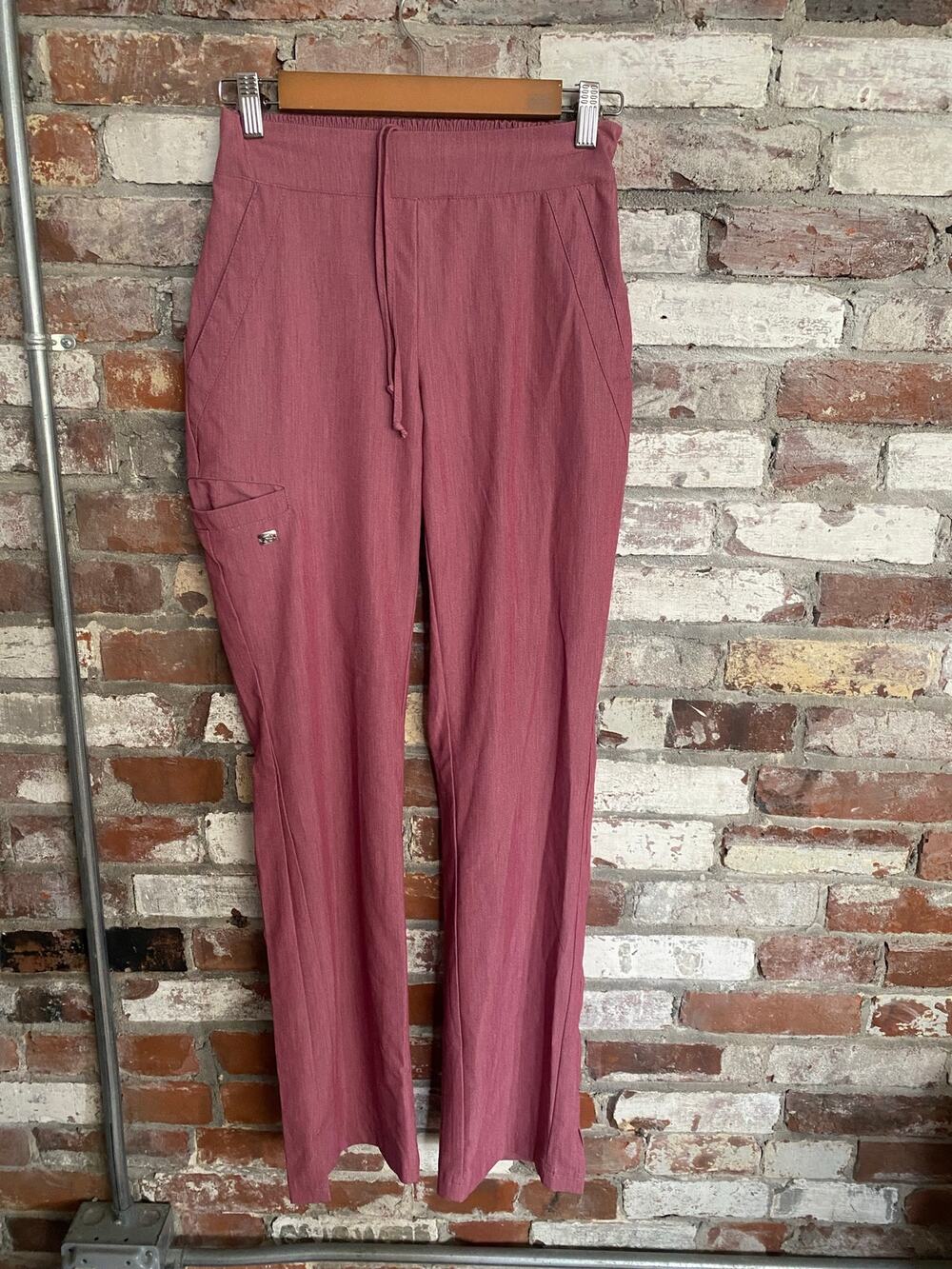 Grey's Anatomy by Barco Signature Women's Drawstring Scrub Pants Mauve Pink XXS